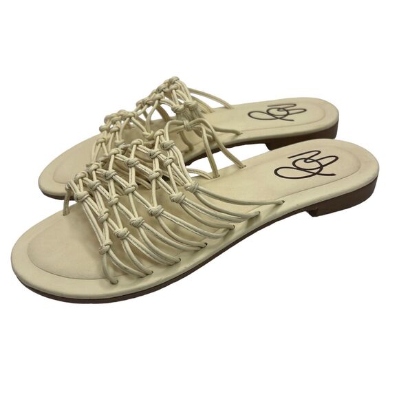 Mansur Gavriel Womens Mignon Strappy Slides In Crema Size 37 - Picture 5 of 8